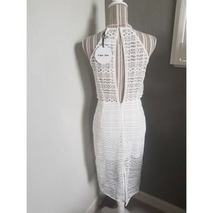 Revolve line & dot crochet Halter dress